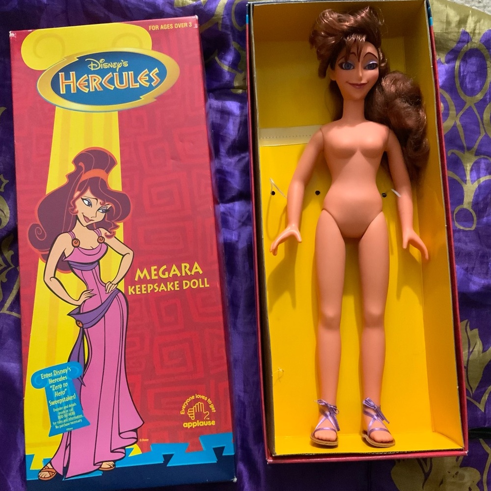 17" big disney hercules meg megara doll limited edition classic version